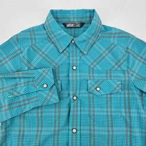 Stio Boys Plaid Button Down Shirt Sz 10